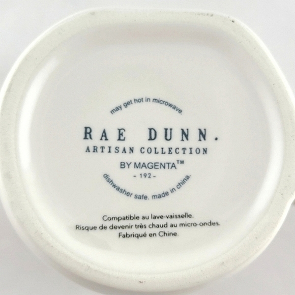 ⭐️2/ $50⭐️ Rae Dunn White Ceramic Mug Large Letters Black PSYCHIC - Picture 6 of 11